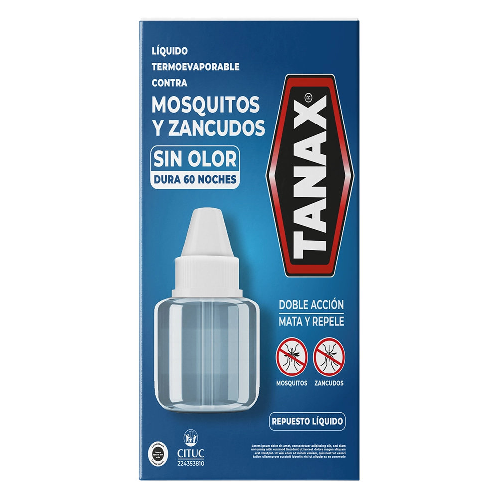 Líquido Repuesto Termoevaporable Mosquitos y Zancudos Sin Olor