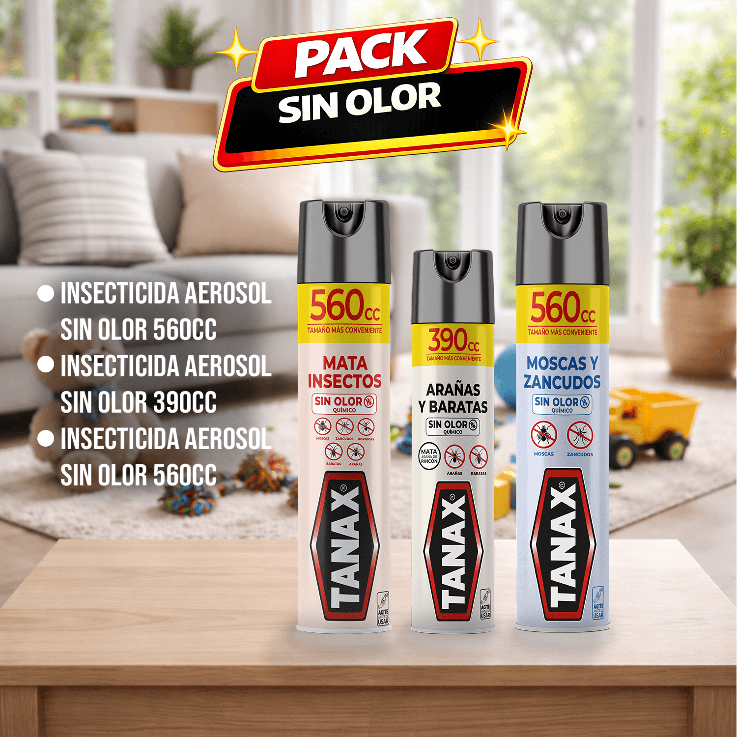 Pack Control Total Sin Olor